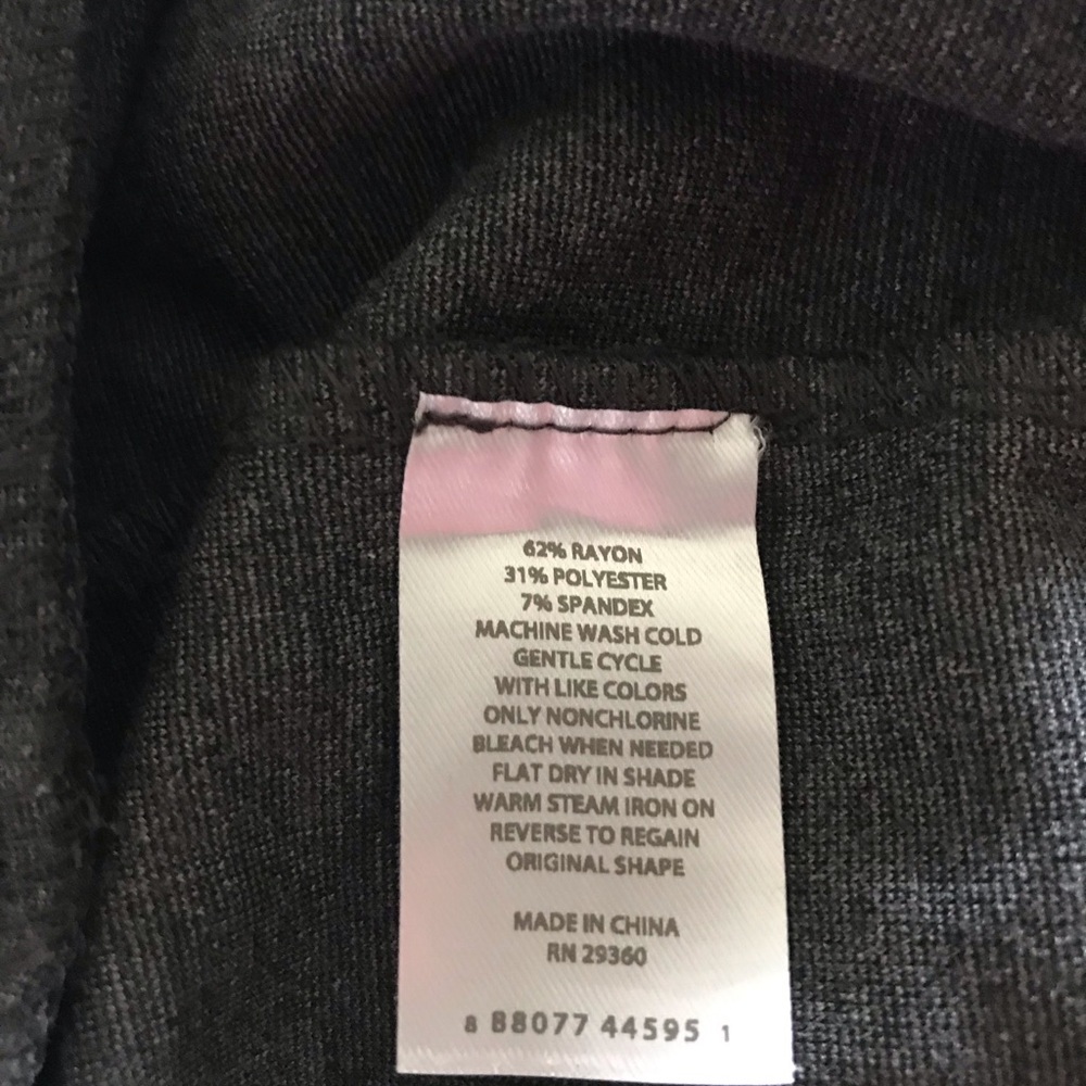 Dip stretchy straight gray trouser pants skinny ankle size L - Picture 5 of 6